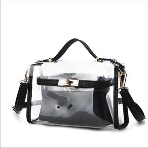 Transparent Handbag with Shoulder